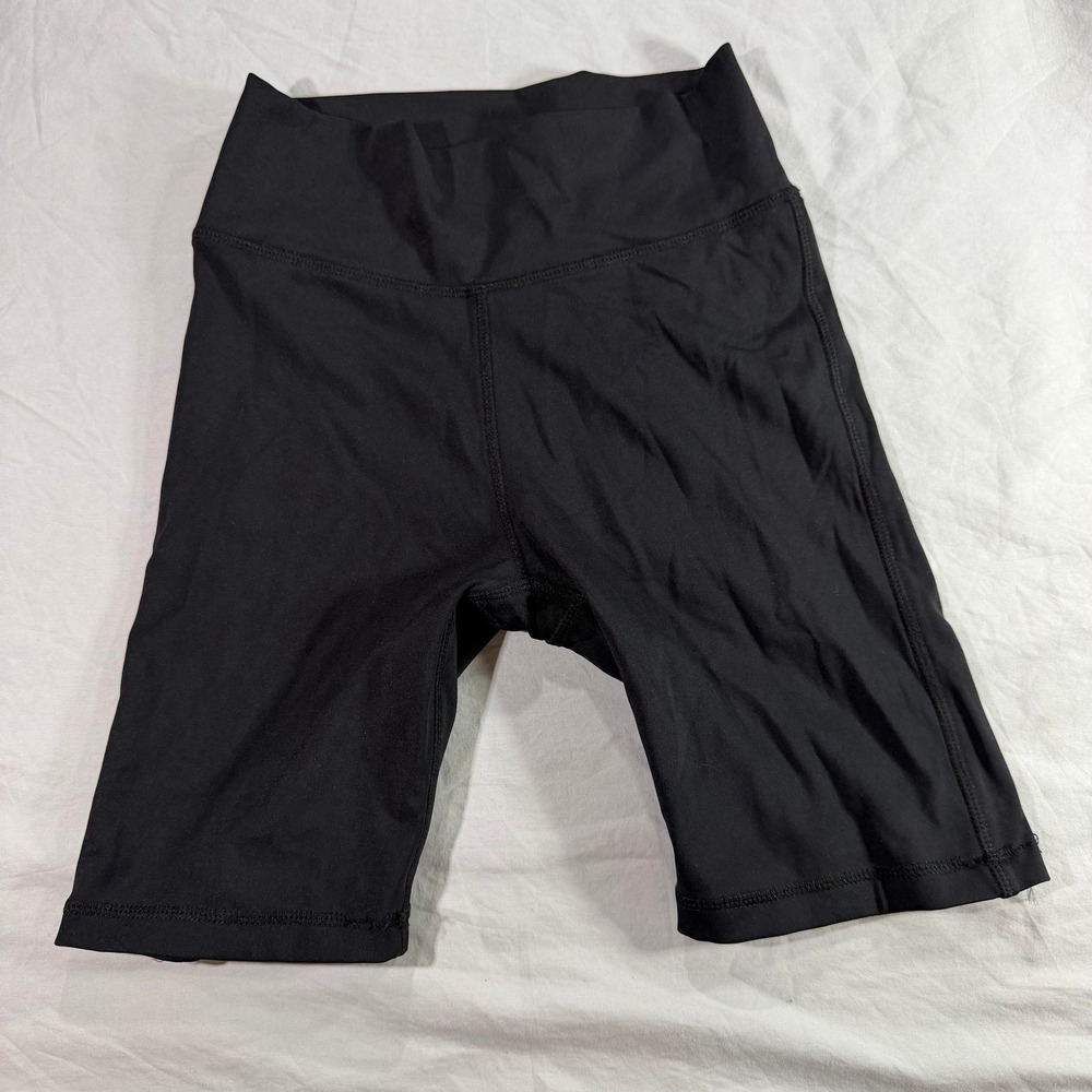 Viella Dance Collection Kids Black Biker Shorts High Waisted Athletic‎ Size M